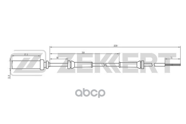 Датчик ABS передн. VW LT 28-35 II 96-  28-46 II 96-  MB Sprinter (901-905) 95- Zekkert арт. se-6022