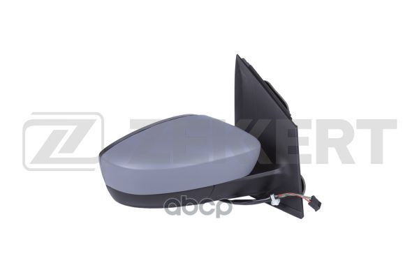 Зеркало в сборе правое / грунтованное / выпуклое / эл регул / с подогр VW Polo Sedan 11- Zekkert арт. sp-4085