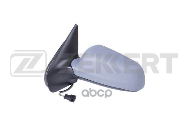 Зеркало в сборе левое большое / грунтованное / плоское синее / эл регул / с подогр VW Bora 98-  Golf Zekkert арт. sp-4130