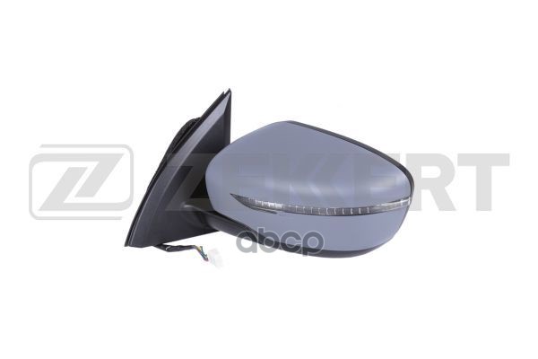 Зеркало в сборе левое / грунтованное / выпуклое / эл регул / с подогр с повт поворота Nissan Qashqai Zekkert арт. sp-4250