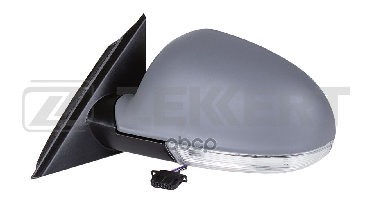 Зеркало в сборе лев / грунт / асферическое / эл регул / с подогр+повт повор VW Passat V 00- Zekkert арт. sp-4430