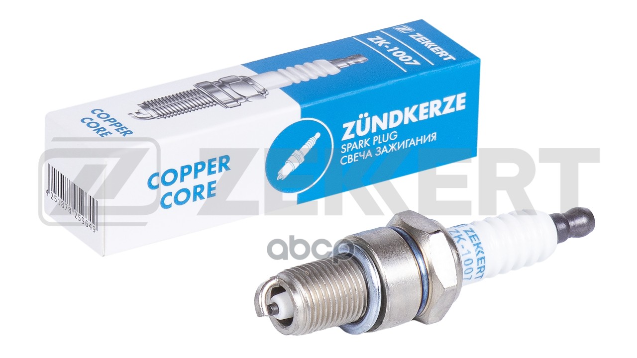 Свеча зажигания (аналог NGK 7822  цена за 1 шт.) Lada Niva (2121  2131) 00-  Hyundai Sonata III 93- Zekkert арт. zk-1007