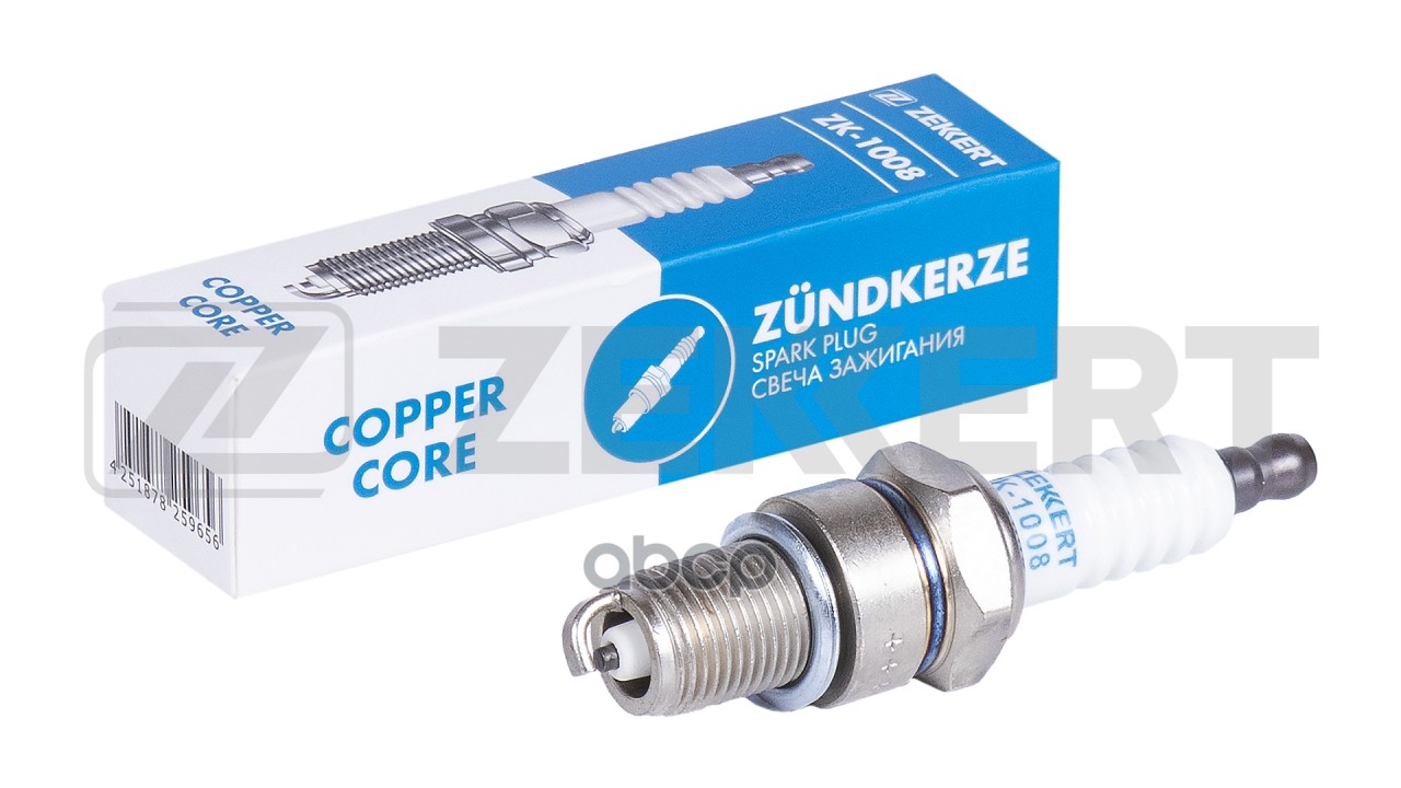 Свеча зажигания (аналог NGK 5339  цена за 1 шт.) Lada Kalina (111_) 04-  Niva (2121  2131) 04-  Hyun Zekkert арт. zk-1008