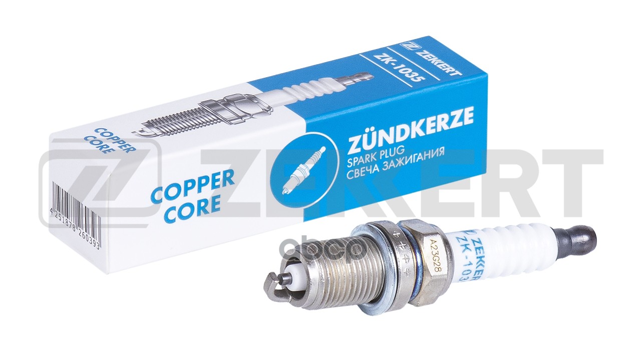 Свеча зажигания (аналог NGK 3524  цена за 1 шт.) Nissan Bluebird (U11) 84-  Prairie (M11) 88- Zekkert арт. zk-1035