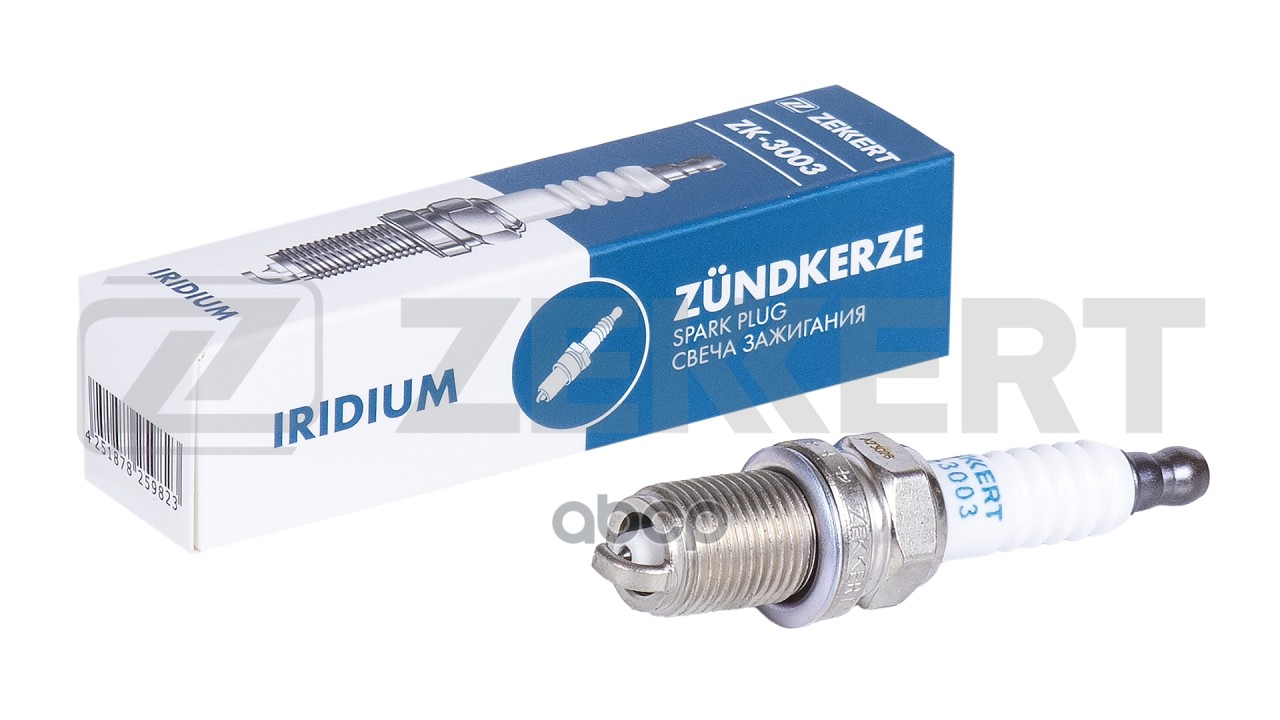 Свеча зажигания (Iridium  аналог NGK 6418  цена за 1 шт.) Lada Largus (KS0_  RS0_  KSA_) 12-  Kia Ri Zekkert арт. zk-3003