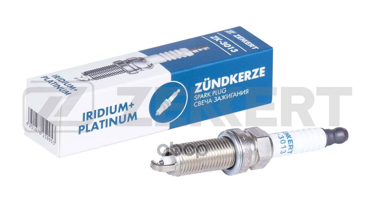 Свеча зажигания (Iridium+Platinum  аналог NGK 5118  цена за 1 шт.) Nissan X-Trail T31 07-  Qashqai J Zekkert арт. zk-3013