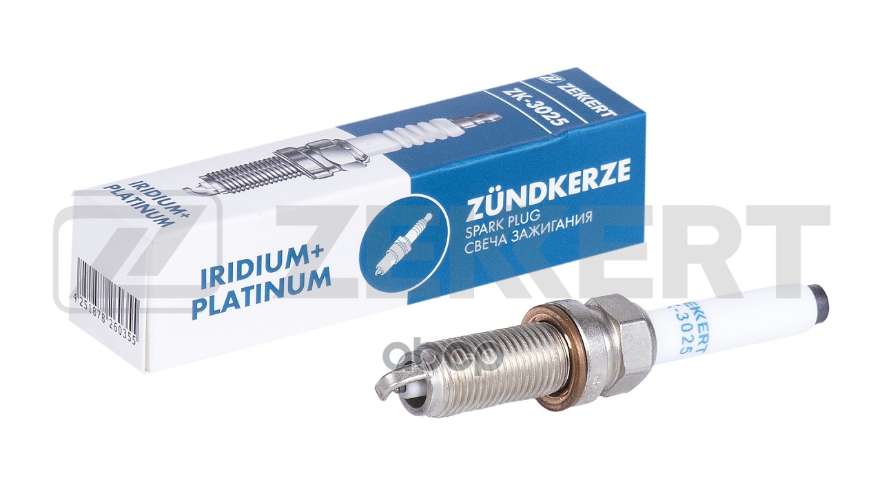 Свеча зажигания (Iridium+Platinum  аналог NGK 95875  цена за 1 шт.) MB C-Class (_204 _205) 08-  S-Cl Zekkert арт. zk-3025