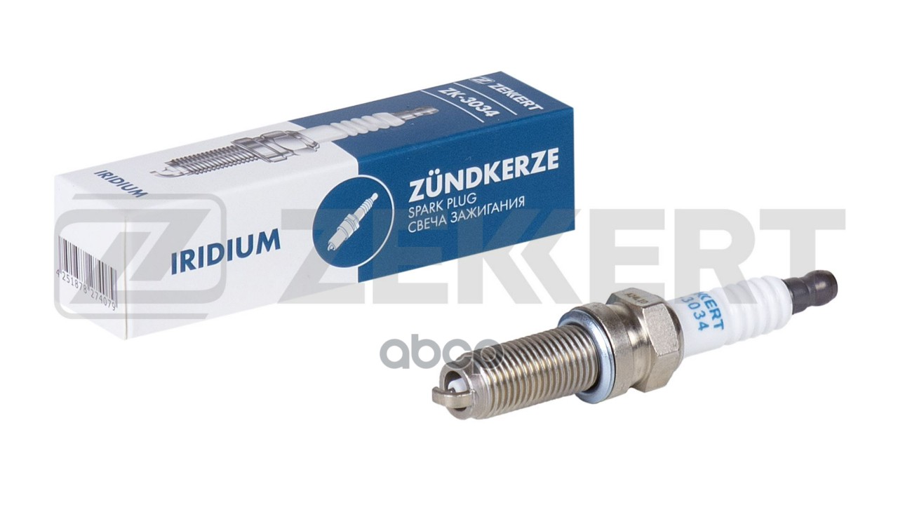 Свеча зажигания (Iridium  аналог OEM 1026106GD190  цена за 1 шт.) Jac T6 15- Zekkert арт. zk-3034