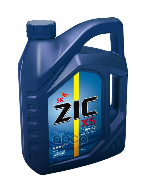 ZIC Масло моторное полусинтетическое ZIC Х5 10W-40 6л 172622