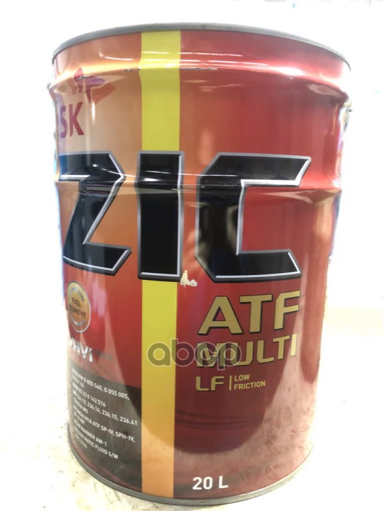 Масло трансмиссионное ZIC ATF Multi 20 л 192665 ZIC арт. 192665