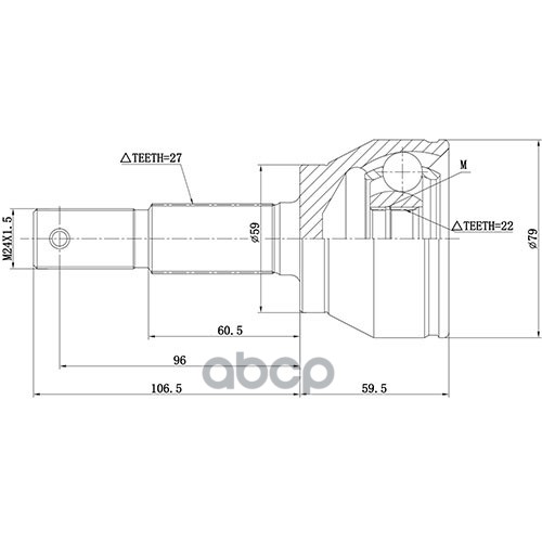 Шрус Наружный | Перед Прав/Лев | Zikmar арт. Z87105R