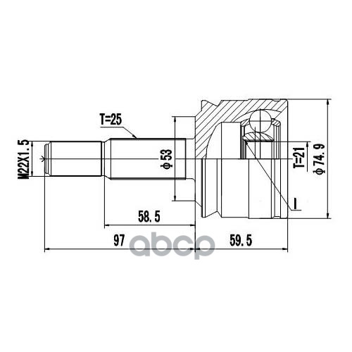 Шрус Наружный | Перед Лев | Zikmar арт. Z87204R