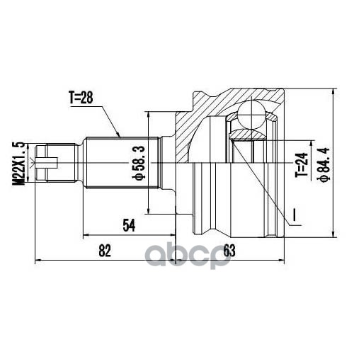 Шрус Наружный | Перед | Zikmar арт. Z87391R