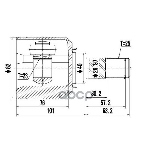 Шрус Внутренний | Перед Лев | Zikmar арт. Z87604R