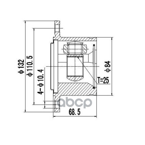 Шрус Внутренний | Перед Прав | Zikmar арт. Z87717R