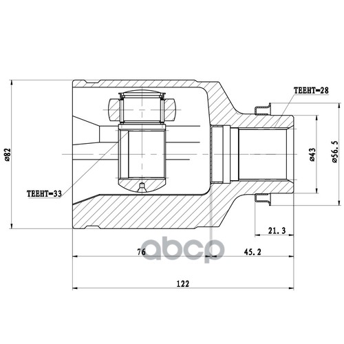 Шрус Внутренний | Перед Прав | Zikmar арт. Z87759R