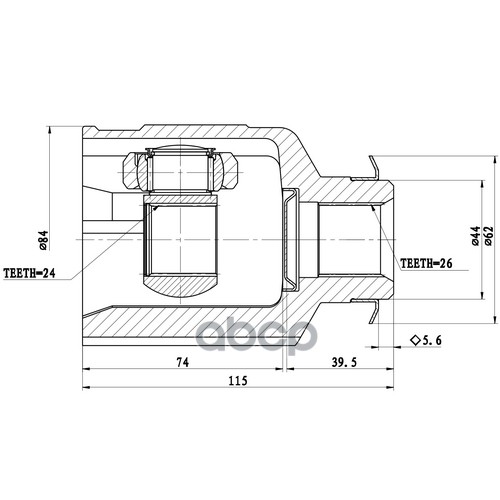 Шрус Внутренний | Перед Прав | Zikmar арт. Z87811R