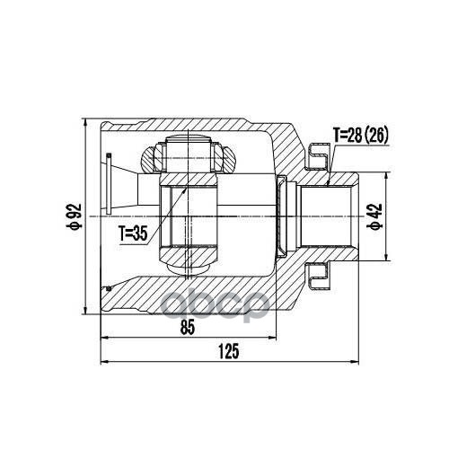 Шрус Внутренний | Перед Прав | Zikmar арт. Z87815R