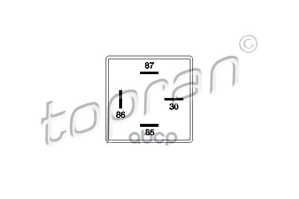 Реле Топливного Насоса (Замена Для Hp-107262015) topran арт. 107262001