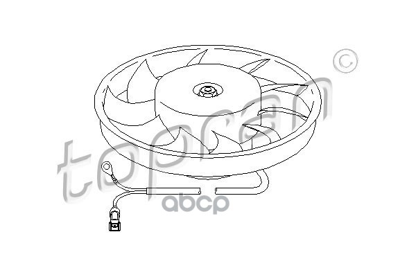 Вентилятор Охлаждения Двигателя (Замена Для Hp-107713755) topran арт. 107713001