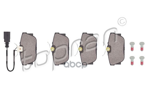 Колодки тормозные дисковые (замена для HP-109474755) topran арт. 109474001