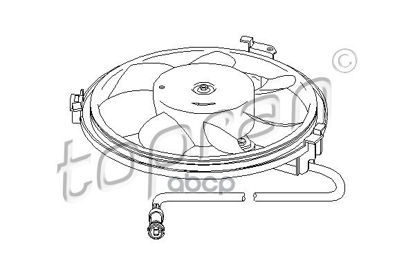 Вентилятор Охлаждения Двигателя (Замена Для Hp-112105755) topran арт. 112105001