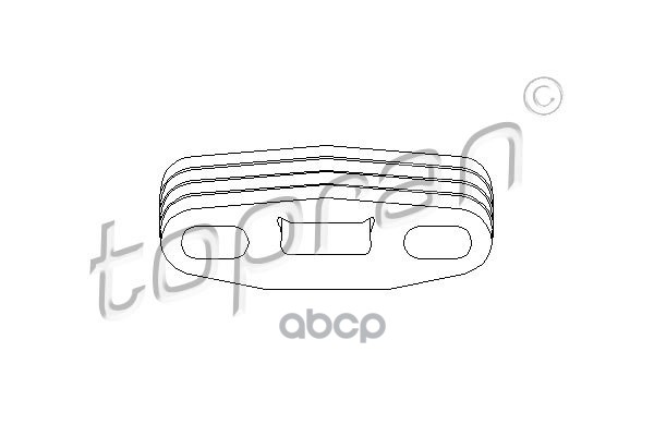 Крепление Глушителя (Замена Для Hp-201716685) topran арт. 201716001