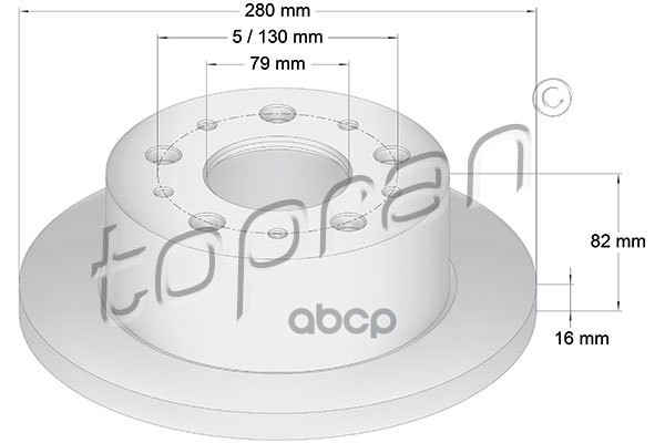 Диск Тормозной (Замена Для Hp-721184755) topran арт. 721184001